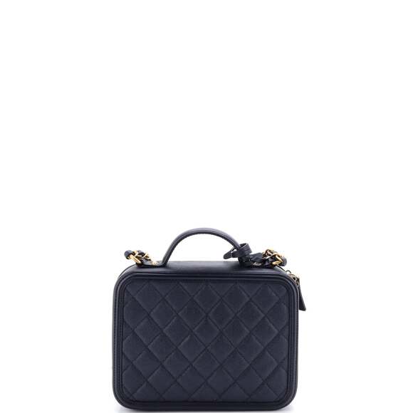 Chanel Filigree Vanity Case Quilted #205655C40B - Picture 3 of 6